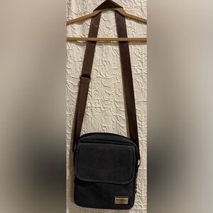 Peterbolo Men’s Canvas Messenger Bag Dark Denim Grey